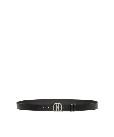 Bally Perforated Belt In Black