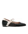 Bally Perforated-detail Ballet Flats In Multi