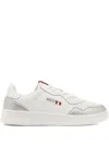 Bally Perforated Jasper Leather Sneakers In White