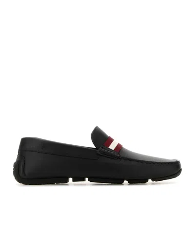 BALLY BALLY STRIPE-DETAILED SLIP-ON LOAFERS