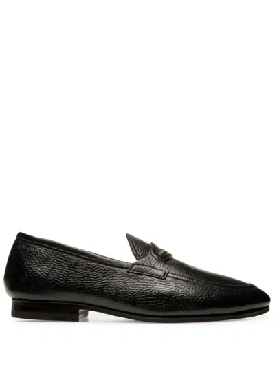 Bally Pesek Leather Loafers In Black