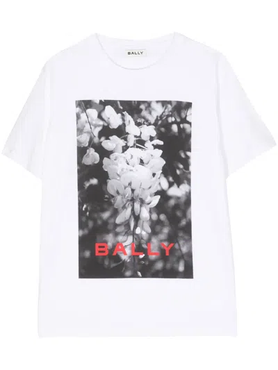 Bally Photograph-print Cotton T-shirt In White