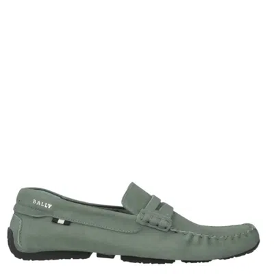 Bally Pier Suede Penny Loafers In Animal Print