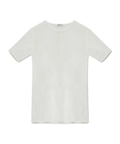 Bally Pierced T-shirt In White