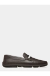 Bally Pilot Driver In Grained Bovine Leather In Gray