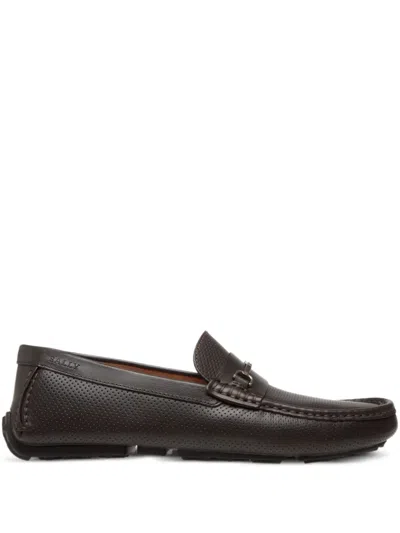 Bally Pilot Driver Leather Loafers In Brown