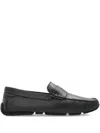 Bally Pilot Driver Leather Loafers In Black