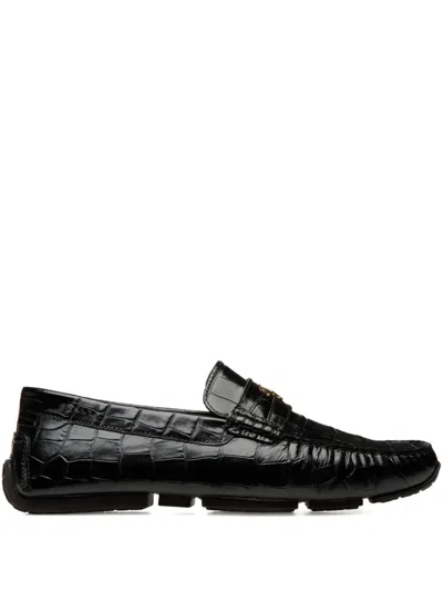Bally Pilot Driver Loafers In Black
