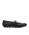 Bally Textured Leather Moccasin In Black