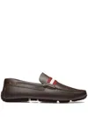 Bally Pearce Logo Detailed Slip-on Loafers In Brown