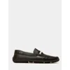 Bally Pilot Drivers In Leather And Fabric In Black