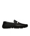 Bally Crossover-strap Detail Loafers In Black