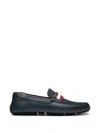 Bally Mocassini Placyd In Pelle Blu Notte Uomo In Blue