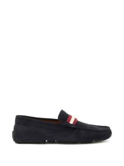 Bally Pilot Stripe-detail Loafers In Animal Print