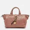 Bally Pink Leather Clasp Flap Satchel In Pink
