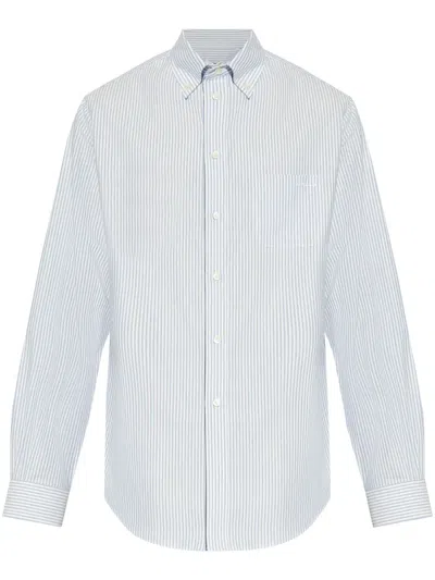 Bally Regular Fit Shirt With Logo In Blue