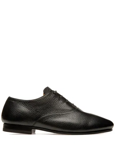 Bally Pinte Lace-up Leather Loafers In Black