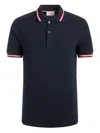 Bally Piqué-knit Polo Shirt In Blue