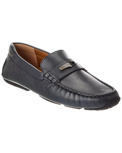 Bally Pivial Leather Loafer In Blue