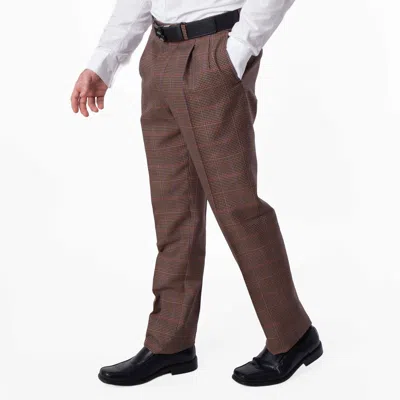 Bally Plaid Tailored Straight-leg Wool Trousers In Multi
