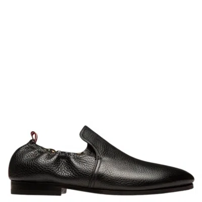 Bally Planker Plume Leather Loafers In Black