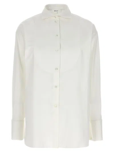 Bally Plastron Shirt In White