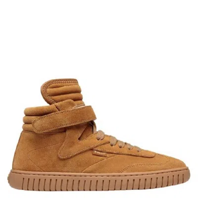 Bally Player Calf Suede Mid-top Sneakers In Brown