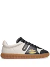 Bally Player Curling-motif Leather Sneakers In White