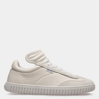 Bally Player Low-top Leather Sneakers In White