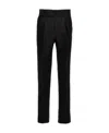 Bally Pressed-crease Tapered-leg Regular-fit Cotton And Wool-blend Trousers In Black