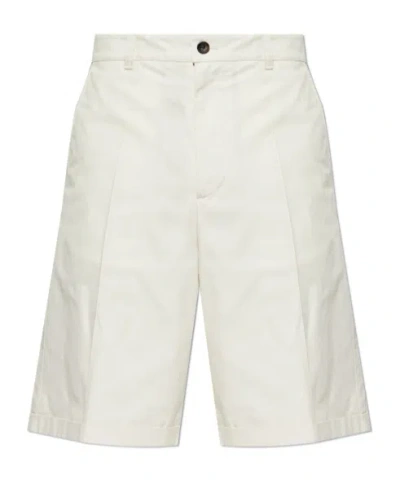 Bally Pleat Detailed Tailored Shorts In White