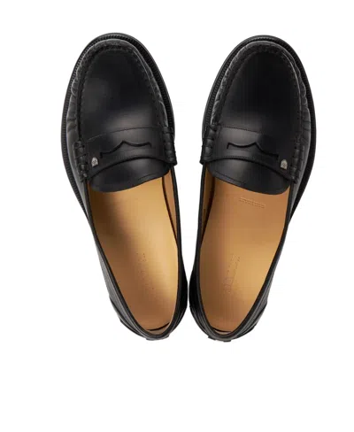 Bally Pleated Loafers In Black