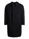 Bally Pleated Shirt-collar Coat In Black