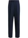 Bally Regular Pleated Pants In Blue