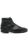 Bally Men's Paphos Leather Lace-up Boots In Black