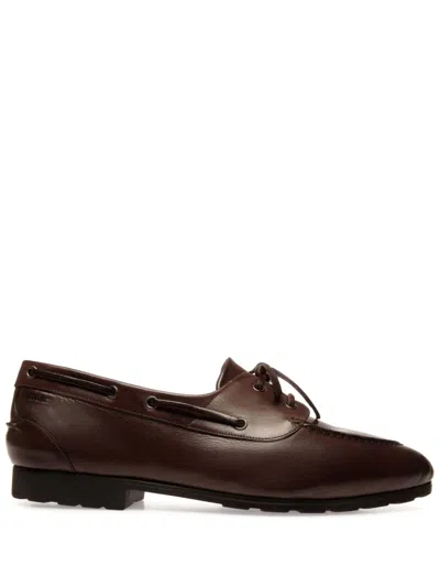 Bally Plume Boat Shoes In Brown