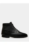 Bally Plume Bootie In Buffalo Leather In Black