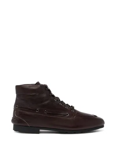 Bally Plume Lace-up Boots In Brown