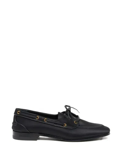 Bally Plume Lace-up Loafers In Black