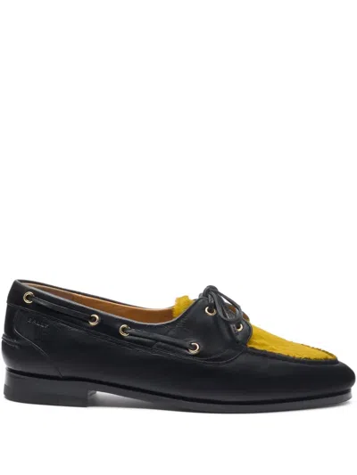 Bally Plume Leather Loafer In Black
