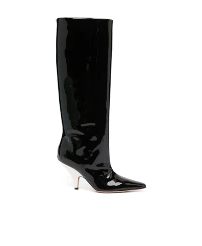 Bally Pointed Boots In Black