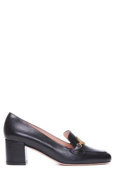 Bally Pointed Toe Black Leather Pumps