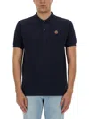 Bally Short Sleeve Polo Shirt With Collar Design In Blue