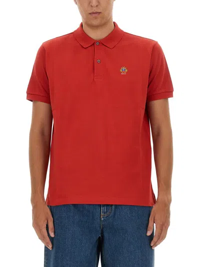 Bally Polo With Logo In Red