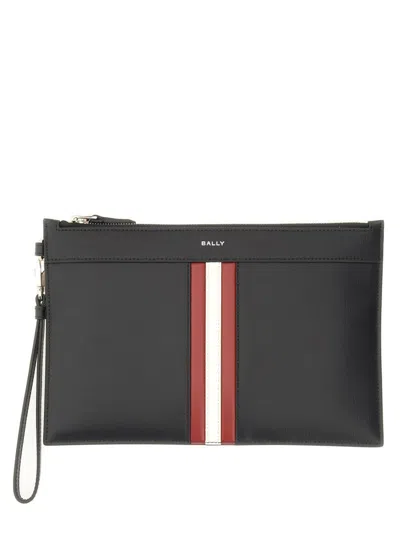 Bally Pouch With Logo In Black