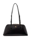 Bally Praline Leather Shoulder Bag In Black