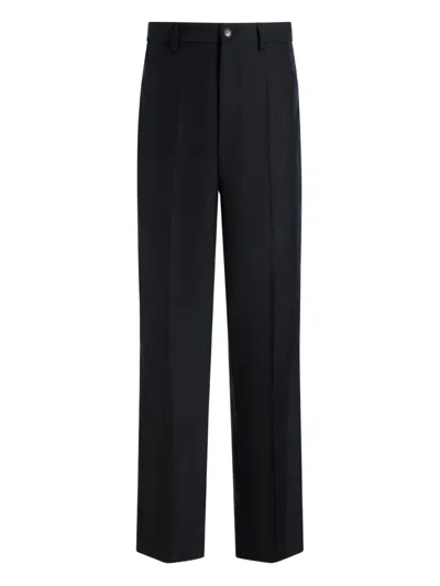 Bally Pressed-crease Wide-leg Trousers In Black