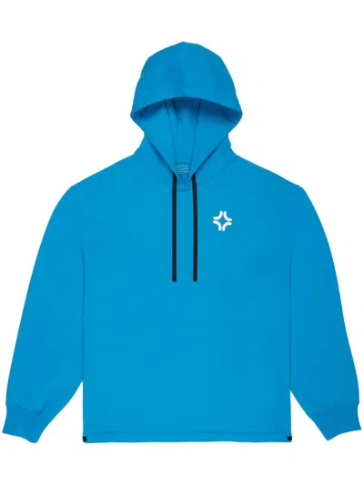 Bally Printed Hoodie In Blue