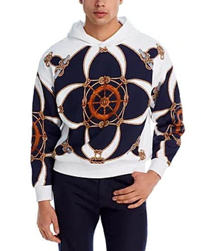 Bally Printed Hoodie In White