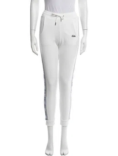 Pre-owned Bally Printed Skinny Leg Pants In White
